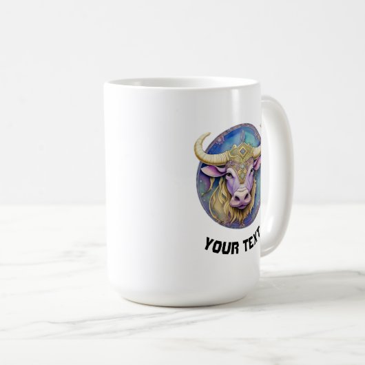 Personalisiert Taurus Zodiac Kaffeetasse (VorderseiteRechts)