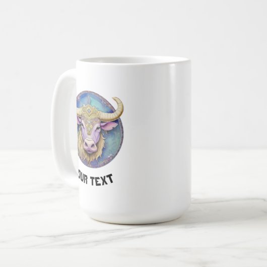 Personalisiert Taurus Zodiac Kaffeetasse (Vorderseite Links)