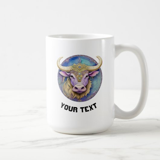 Personalisiert Taurus Zodiac Kaffeetasse (Rechts)