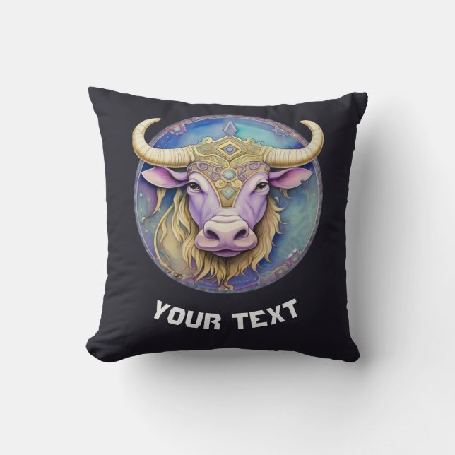 Personalisiert Taurus Zodiac Kissen (Vorderseite)