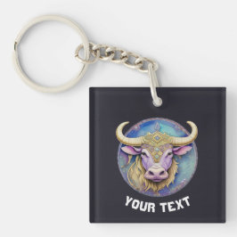 Personalisiert Taurus Zodiac Schlüsselanhänger