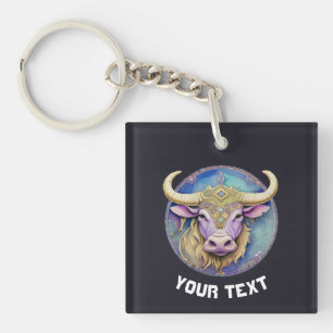 Personalisiert Taurus Zodiac Schlüsselanhänger