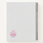 Personalisiert Teacher Apple Word Art Notebook Notizblock (Rückseite)