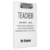 Personalisiert Teacher Definition-Zwischenablagen Klemmbrett (Rechts)