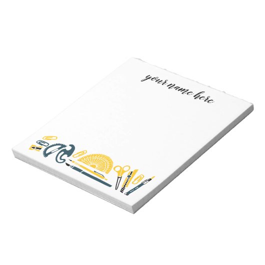 Personalisiert Teacher Editor Notizblock (Rotiert)