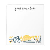 Personalisiert Teacher Editor Notizblock (Vorderseite)