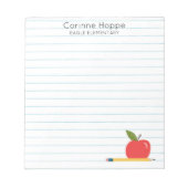 Personalisiert Teacher Editor Notizblock (Vorderseite)