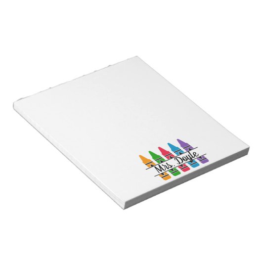 Personalisiert Teacher Editor Notizblock (angewinkelt)