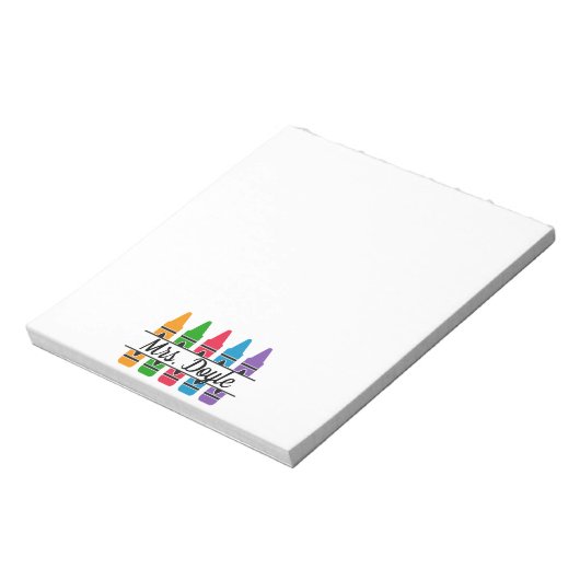 Personalisiert Teacher Editor Notizblock (Rotiert)