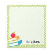 Personalisiert Teacher Editor Notizblock (Vorderseite)