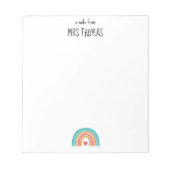 Personalisiert Teacher Editor Notizblock (Vorderseite)