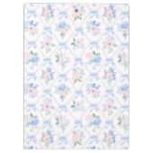 Personalisiert Teacher Floral Ribbon Bows Klemmbrett (Rückseite)