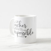 Personalisiert Teacher-Geschenk-Apple-Monogramm Kaffeetasse (Vorderseite Links)