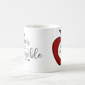 Personalisiert Teacher-Geschenk-Apple-Monogramm Kaffeetasse (Mittel)