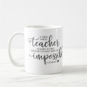 Personalisiert Teacher-Geschenk-Apple-Monogramm Kaffeetasse (Links)