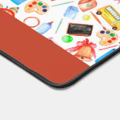 Personalisiert Teacher-Geschenk Wasserfarben-Muste Schreibtischunterlage (Ecke)