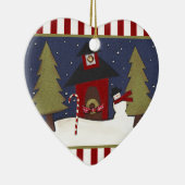 Personalisiert Teacher Holiday Geschenk Keramik Keramik Ornament (Rechts)