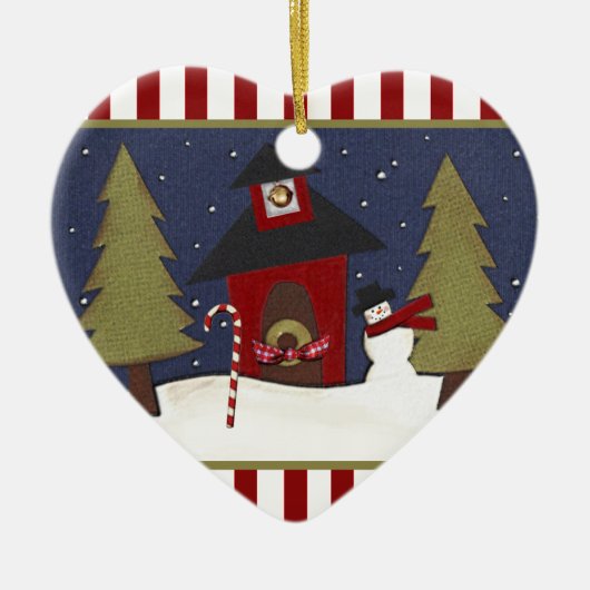 Personalisiert Teacher Holiday Geschenk Keramik Ornament (Vorne)