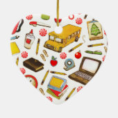 Personalisiert Teacher Holiday Geschenk Keramik Ornament (Hinten)