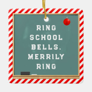 Personalisiert Teacher Holiday Geschenk Keramikornament