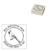 Personalisiert Teacher Kardinal Großer Arbeitsunte Gummistempel (Stempel)