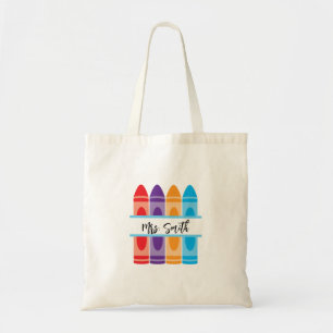 Personalisiert Teacher Leinwand Tote Bag Geschenk Tragetasche