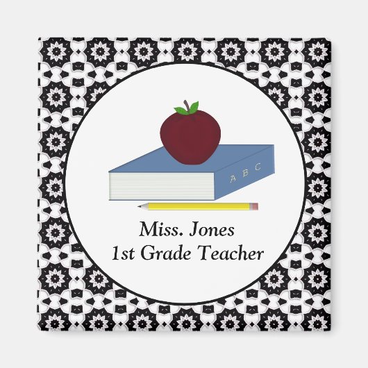 Personalisiert Teacher Magnet (Vorne)