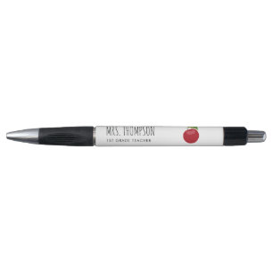 Personalisiert Teacher Name Class Red Apple Kugelschreiber