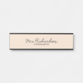 Personalisiert Teacher Name Grade Simple Modern Türschild (Vorderseite )
