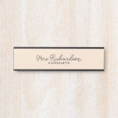 Personalisiert Teacher Name Grade Simple Modern Türschild (Vorderseite )