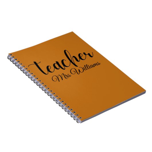 Personalisiert Teacher-Notebook Notizblock (Rechte Seite)