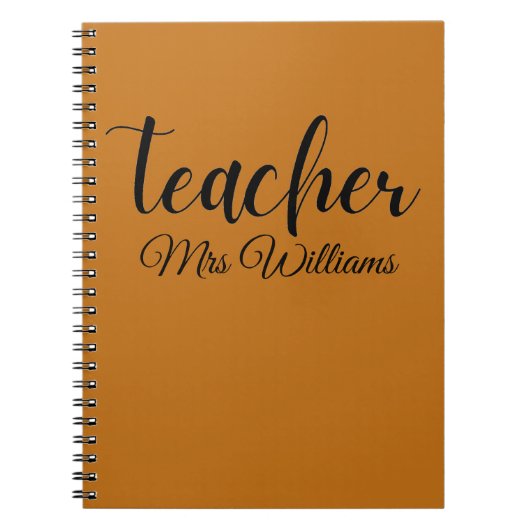 Personalisiert Teacher-Notebook Notizblock (Vorderseite)