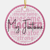 Personalisiert Teacher Ornament (Vorne)