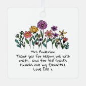 Personalisiert Teacher Ornament ・ Herzlichen Dank (Vorderseite)