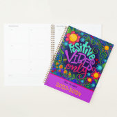 Personalisiert Teacher positive Vibes Fun Blume Planer (Anzeige)