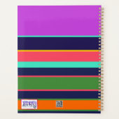 Personalisiert Teacher positive Vibes Fun Blume Planer (Rückseite)