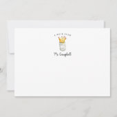 Personalisiert Teacher Stationery Flat Mitteilungskarte (Vorderseite)