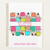 Personalisiert Teacher Themenplaner Planer (Vorderseite)