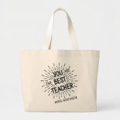 Personalisiert Teacher Tote Bag Jumbo Stoffbeutel (Vorne)