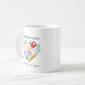 Personalisiert Teacher Vielen Dank Kaffeetasse (Vorderseite Links)