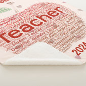 Personalisiert Teacher Word Art Applet Sherpadecke (3/4)