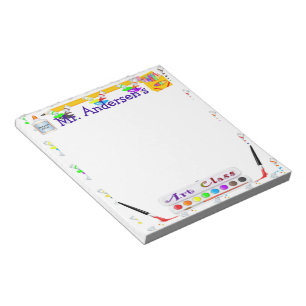 Personalisiert Teachers Art Class Notepad Notizblock