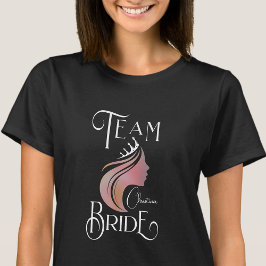 Personalisiert Team Bride Bachelorette Hen Party T-Shirt