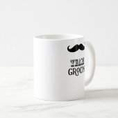 Personalisiert Team Groom Hier Mr. Mustache Kaffeetasse (VorderseiteRechts)