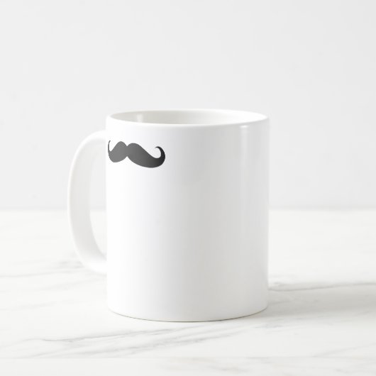Personalisiert Team Groom Hier Mr. Mustache Kaffeetasse (Vorderseite Links)