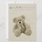 Personalisiert Teddy Baby Dusche Bingo Einladung (Rückseite)