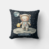 Personalisiert Teddy Bear Astronaut Pillow Baby Bo Kissen (Vorderseite)