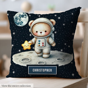 Personalisiert Teddy Bear Astronaut Pillow Baby Bo Kissen