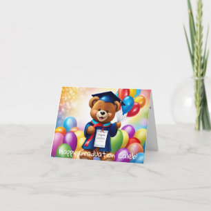 Personalisiert Teddy Bear Kindergarten Abschluss Karte