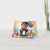 Personalisiert Teddy Bear Kindergarten Abschluss Karte (Vorderseite)
